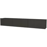 moebel17 Damla TV-Lowboard 180 x 29,5 x 29,5 cm Anthrazit/Holz
