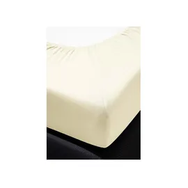 IRISETTE Spannbettlaken Jersey 180 x 200 cm beige