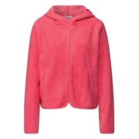 STREET ONE Damen Teddy-Jacke mit Kapuze - 38