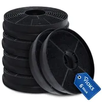 Vioks Aktivkohlefilter 6x kompatibel mit Respekta MIZ0058 Filter 105mmØ
