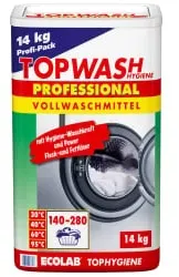 ECOLAB Topwash Professional Vollwaschmittel 9078570 , 14 kg - Trommel, 140 Waschgänge