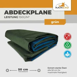 Bio Green Rainexo Abdeckplane 3 x 4 m Grün/Blau