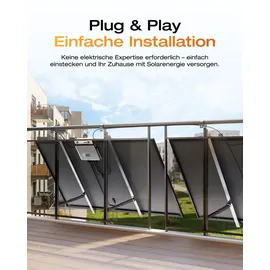 EcoFlow Stream Mikro-Wechselrichter 800W 0% VAT, Intelligenter Solar-Wechselrichter WLAN für Balkonkraftwerk