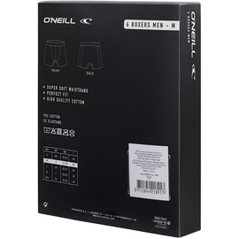 O'Neill Herren Boxershort Plain 6er Pack L