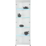 fif möbel Vitrine OPTIMA Standvitrine/Glasvitrine 2x Glastür,perfekt für Sammler,Sammlervitrine weiß