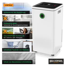 Brandson Luftentfeuchter 10L pro 24h schwarz/weiß