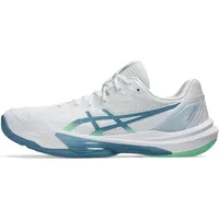 Asics Sky Elite FF 3 Herren, Volleyballschuhe, weiß, Größe 44 1⁄2 / türkis / 44,5