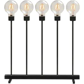 Konstsmide LED Metallleuchter Schwarz 5 St.
