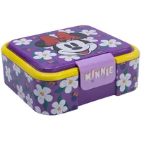 Stor Minnie Maus Kinder Brotdose mit 3 Fächern - 1786ml - Robuste BPA-freie Kunststoff Lunchbox für Kinder - Vesperbox Schule Sandwich Container