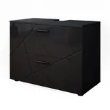 Vicco Waschbeckenunterschrank Irma 80 x 59 x 41 cm Anthrazit Hochglanz