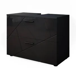 Vicco Waschbeckenunterschrank Irma 80 x 59 x 41 cm Anthrazit Hochglanz