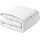 Beliani Bettdecke Weiß Mikrofaser 220 x 240 cm Extra Warm Ganzjahresdecke Vier-jahreszeiten Steppdecke Steppbett Monochromatisch Paspel Schlafzimmer