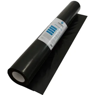 Handelskönig Baufolie schwarz 200 μ 2 x 25 m = 50 m2 Folie Abdeckfolie Gartenfolie Teichfolie Unkrautfolie Mulchfolie