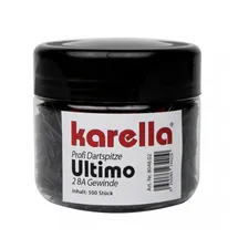 KARELLA Dartspitzen Ultimo Ersatzspitzen 500 Stück Schwarz