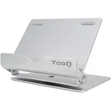 TooQ PH0002-S Silberner Tischständer für Smartphone/Tablet bis zu 10"