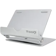 TooQ PH0002-S Silberner Tischständer für Smartphone/Tablet bis zu 10"