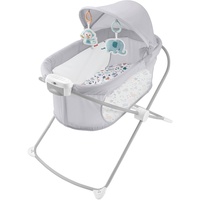 Fisher-Price GWD36 - Zusammenklappbares Beistellbettchen – tragbares Babybettchen mit Licht für Neugeborene und Säuglinge