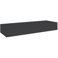 Hom'in Hom`in Konsolentisch, Anthrazit, Holzwerkstoff, 2 Schubladen, 40x16x110 cm,