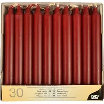 Papstar Tafelkerzen 19,6 cm 120 St. bordeaux