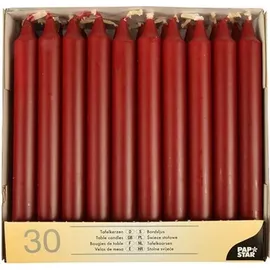 Papstar Tafelkerzen 19,6 cm 120 St. bordeaux