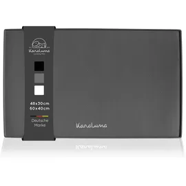 KaraLuna Napfunterlage aus Silikon 48x30 cm Eckig) (Grau,