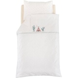 Träumeland Babybettwäsche, Träumeland, Kissen- und Bettdeckenbezug aus 100% Baumwolle weiß 1 St. x 100 cm x 135 cm