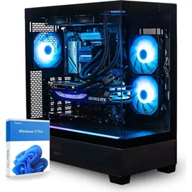 dcl24.de dcl24 Highend Streaming PC Intel i9-14900KF, RTX4080 Super, 64GB RAM, 2TB SSD, Gamer PC mit 24x6.0 GHz, WLAN, Windows 11 Pro Gaming PC für Streamer