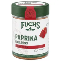 Fuchs Gewürze - Paprika edelsüß - mild-fruchtige Würze für Suppen, Saucen und Fleischgerichte - natürliche Zutaten - 55 g in wiederverwendbarer, recyclebarer Dose