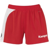 Kempa Damen Peak Shorts, rot/Weiß, XL