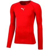 Puma LIGA Baselayer Funktionsshirt langarm Kinder red 152
