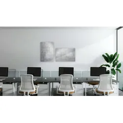 ALLboards Glasbild ZEMENT, 60×40 cm + Zubehörset