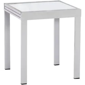 Merxx Balkonausziehtisch 130 x 65 x 75 cm silber/grau