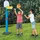 Lemodo Kinder Basketballkorb höhenverstellbar Gelb/Schwarz 170 cm