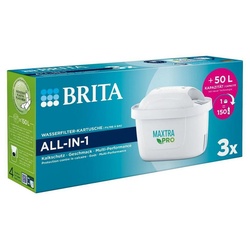 BRITA Wasserfilter Brita Wasserfilter-Kartusche 3er Maxtra Pro ALL-IN-1 - Filterwasser (1