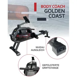 Body Coach Wasser-Rudergerät Gold Coast Rower Ruderzugmaschine Wasser-Bremssystem