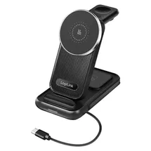 Logilink 4-in-1 Ladestation MagSafe kompatibel, - schwarz
