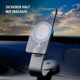 DUDAO F21 Pro 15W MagSafe Induktives KFZ-Ladegerät Schwarz