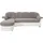 DOMO collection Eckcouch Kunstleder 3-Sitzer Grau