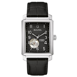 BULOVA Herren Analog Automatik Uhr mit Leder Armband 96A269