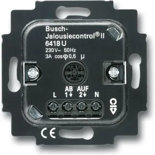 Busch-Jaeger Jalousie-Basis-Einsatz 2Schliesser 3A 690VA 6418 U
