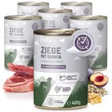 görges naturpharma gmbh Hundefutter Ziege mit Hirse 6 x 400 g