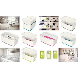 Leitz MyBox Aufbewahrungsbox 5,0 l perlweiß/grün 31,8 x 19,1 x 12,8 cm