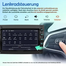 Awesafe 7 Zoll 2+64GB Android Autoradio für Renault Megane II 2003-2009