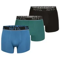Phil & Co. Berlin Retro Boxer Jersey Core Black/Green/Blue 3er Pack 3XL