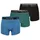 Phil & Co. Berlin Retro Boxer Jersey Core Black/Green/Blue 3er Pack 3XL