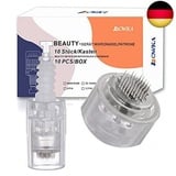 BOWKA 36 Pins Nadeln Patrone Microneedling Pen 10 Stück Universalmodell Ersatznadeln Einstellbar Electric Derma Pen (36 Pins Bajonett)