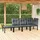 vidaXL Garten-Lounge-Set 4-tlg. schwarz/grau