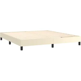 vidaXL Boxspringbettgestell 160 x 200 cm Creme