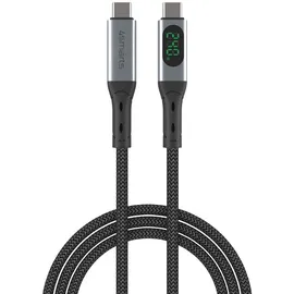 4smarts USB-C 1,5 m Schwarz/Grau