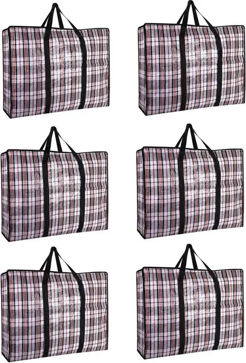 6-teiliges praktisches Aufbewahrungstaschen-Set für Daunendecken, platzsparend, geeignet für Kleidung und Bettwäsche. 68*50*24cm schwarz